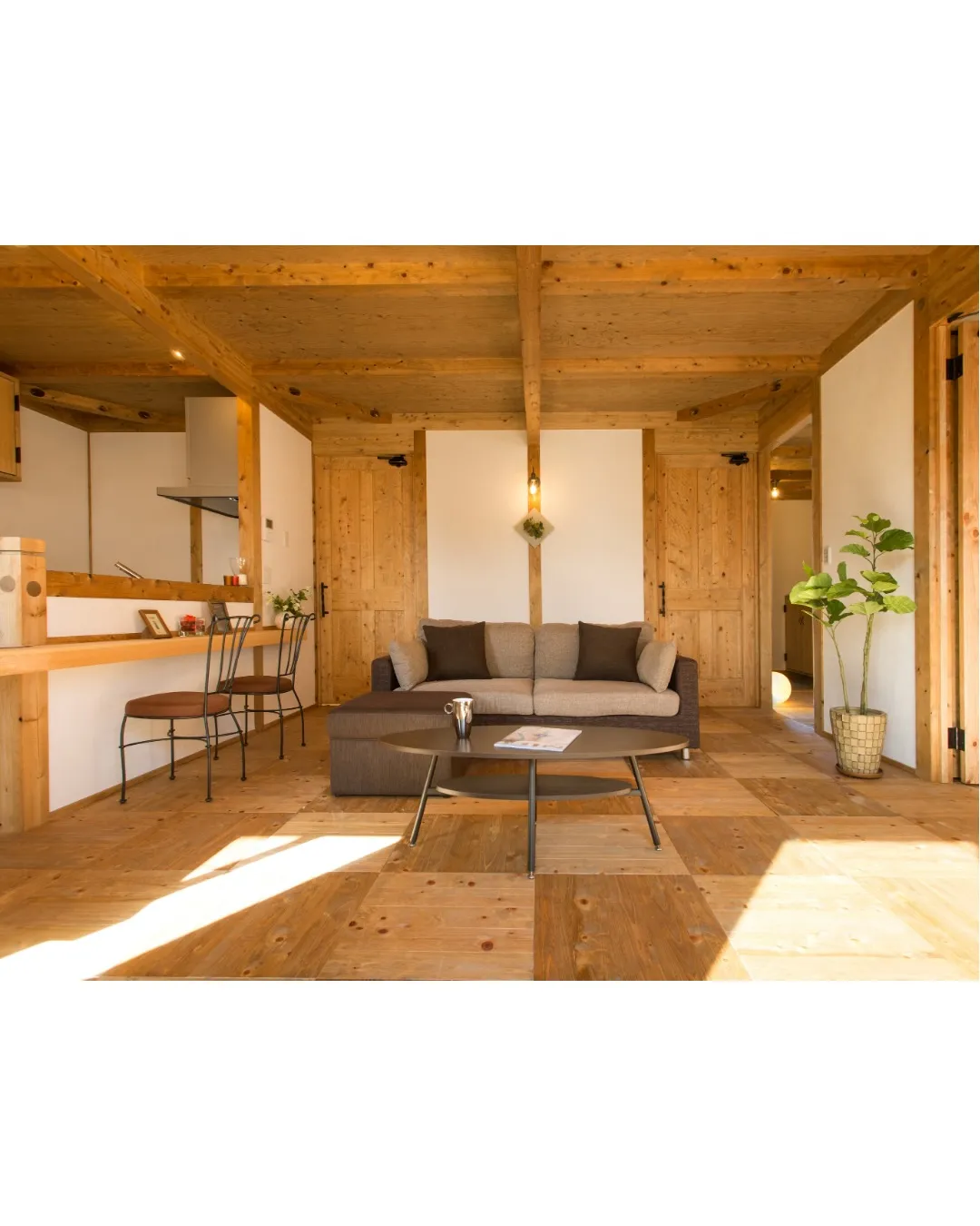 木の温もりに包まれる🏠