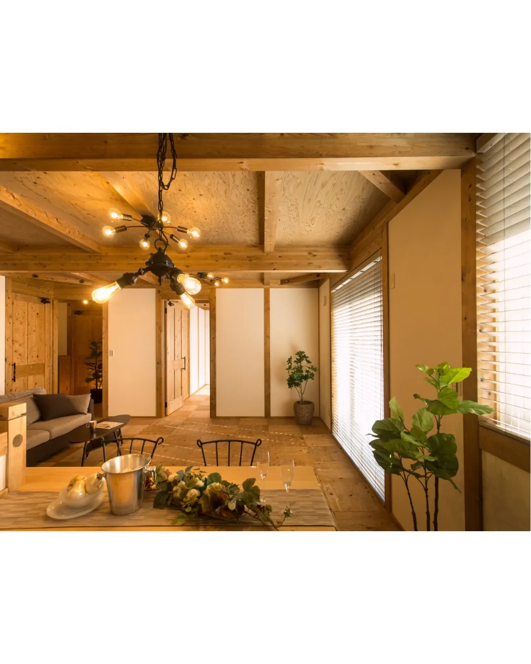 木の温もりに包まれる🏠